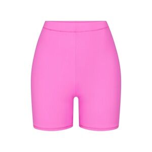 NWT SKIMS RARE Swim Mid Waist Shorts | Size S | Taffy Pink